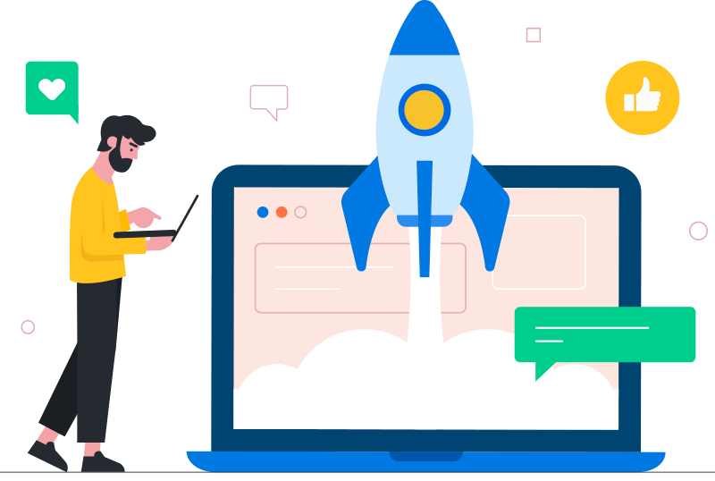 Ilustrasi Domain & Hosting